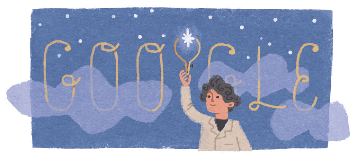 Google doodle of Annie Jump Cannon